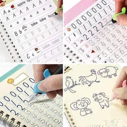 Book - Magic Practice Copybook For Kids (4 BOOKS+10 REFILL) - Vistora