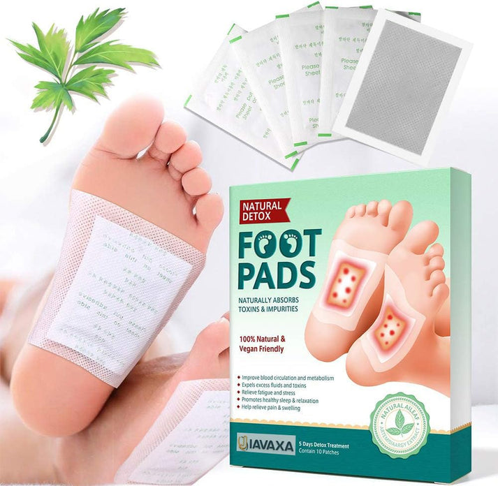 Deep Cleansing Foot Pads for Detox & Relaxation | Internal Toxin Removal, Pain Relief, Better Sleep & Circulation for Men & Women (Pack of 2) 20 Patches
