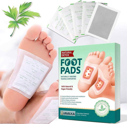 Deep Cleansing Foot Pads for Detox & Relaxation | Internal Toxin Removal, Pain Relief, Better Sleep & Circulation for Men & Women (Pack of 2) 20 Patches